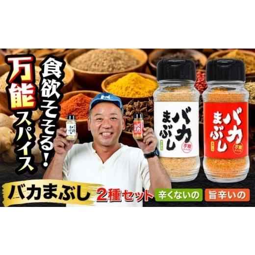 ふるさと納税 塩・だし ハーブ・風味付き 熊本県 合志市 バカまぶし 辛くないの 旨辛いの セット 160g 万能 スパイス 西村瑞樹監修 キャンプ 調味料 アウトド…