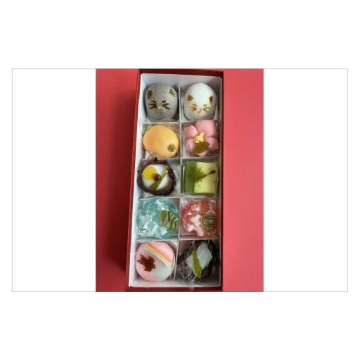 ふるさと納税 和菓子 生菓子 京都府 京丹後市 12月発送:猫 NEKO-NO-EN(ねこのえん),季節の上生菓子10ヶ入セット TD00009_12 12月発送