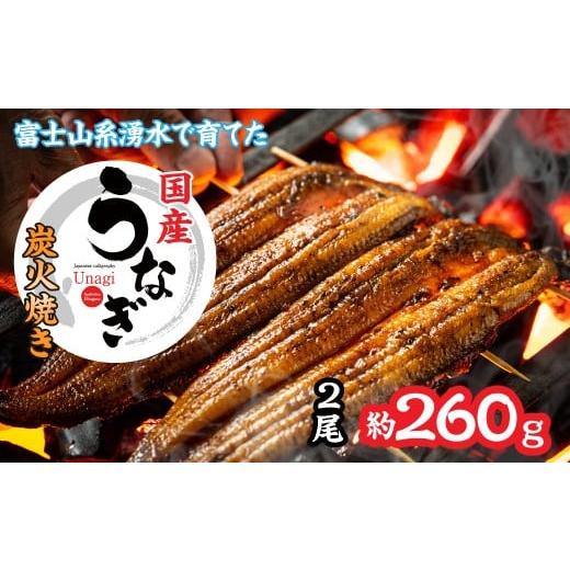 ふるさと納税 うなぎ 山梨県 笛吹市 山梨県産富士山脈の地下水 炭火焼きうなぎの蒲焼(2尾約260g以上) 138-010