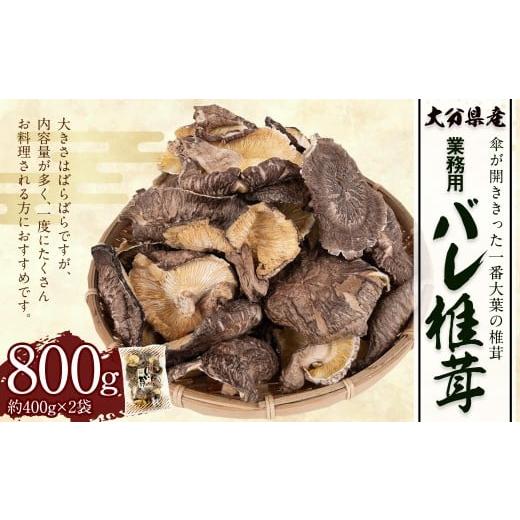 ふるさと納税 乾物 干ししいたけ 大分県 竹田市 大分県産 原木栽培 乾しいたけ 業務用 バレ椎茸 お徳用 約800g (約400g×2袋)