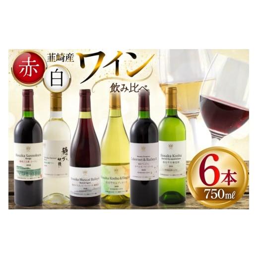 ふるさと納税 ワイン セット 山梨県 韮崎市 ワイン 韮崎産 赤白ワイン 飲み比べ 6本セット 750ml×6本 株式会社まあめいく 山梨県 韮崎市 20745327 ワイン Win…