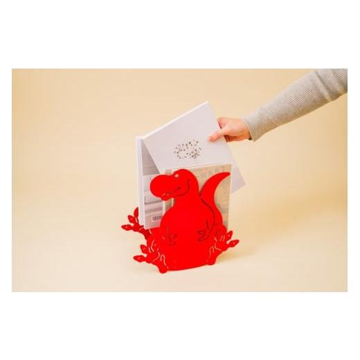 ふるさと納税 雑貨・日用品 東京都 八王子市 恐竜型ブックスタンド 「カタヅケザウルス ティラノサウルス」