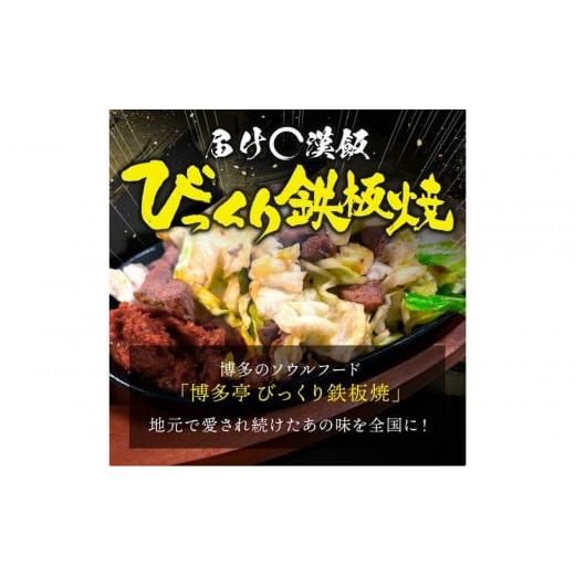 ふるさと納税 豚肉 福岡県 福岡市 福岡のソウルフードびっくり鉄板焼 2食セット
