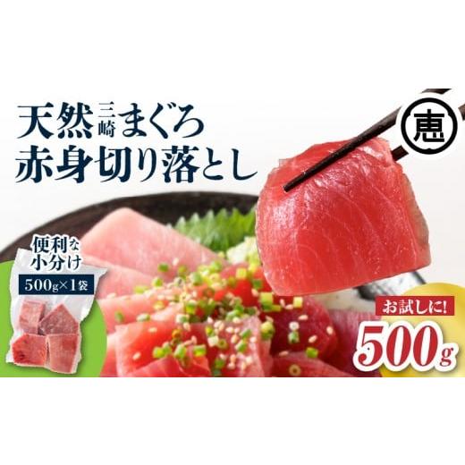 ふるさと納税 マグロ 神奈川県 三浦市 天然三崎まぐろ 赤身 切落し 500g(500g×1袋) 2026年1月お届け M020-014-04-01 (5)2026年1月お届け