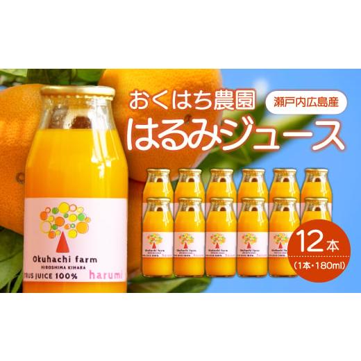 ふるさと納税 果汁飲料 みかん 広島県 三原市 おくはち農園 はるみジュース(180mlx12本)[2026年4月〜発送予定]栽培期間中 防腐剤 ワックス 不使用 旬 柑…
