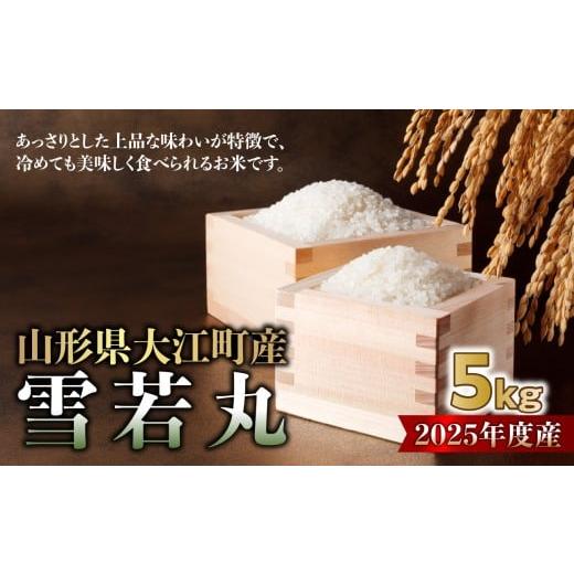 ふるさと納税 米 山形県 大江町 山形県大江町産 雪若丸5kg 2025年度産米 004-020