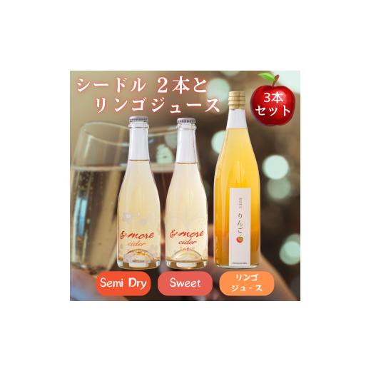 ふるさと納税 ワイン 長野県 飯田市 シードル 2本 と リンゴジュース の セット | 太陽農場 シードル 酒 ジュース 自社栽培 りんご 甘口 セミドライ セット ギ…