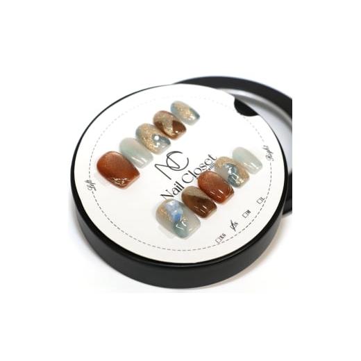 ふるさと納税 アクセサリー 埼玉県 さいたま市 ネイルチップ ミディアム 宵のあかね Lサイズ Antellijan大宮ネイルサロンのハンドメイド M9-L 11100-2157…