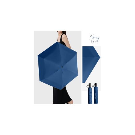 ふるさと納税 雑貨・日用品 埼玉県 さいたま市 自動開閉折りたたみ傘 6本骨 ネイビー