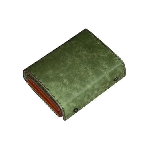 ふるさと納税 財布 埼玉県 さいたま市 メンズ二つ折り財布 緑青色