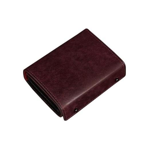 ふるさと納税 財布 埼玉県 さいたま市 メンズ二つ折り財布 葡萄色