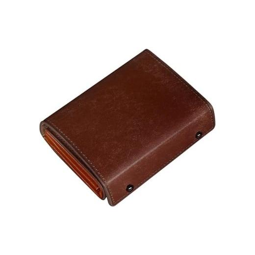 ふるさと納税 財布 埼玉県 さいたま市 メンズ二つ折り財布 赤褐色