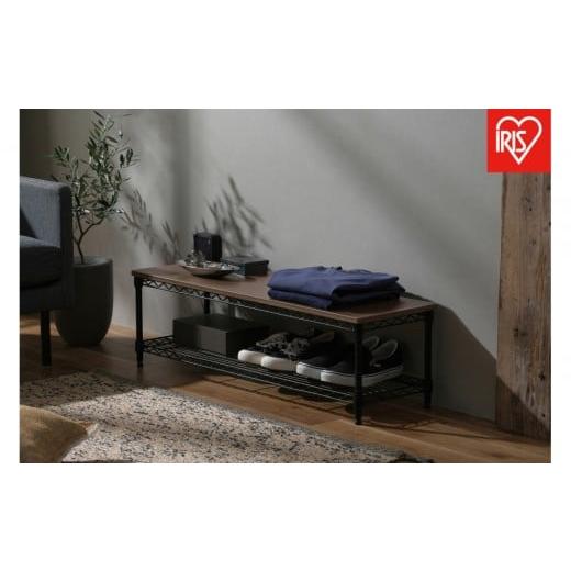 ふるさと納税 家具 本棚・ラック・カラーボックス 宮城県 角田市 カラーメタルラック ローボード CML-10302 ブラック