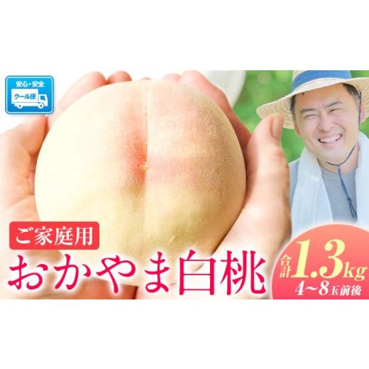 ふるさと納税 もも 岡山県 浅口市 2026年発送 先行予約開始 桃 〜とろける甘さ 味に訳なし 〜 訳あり 岡山の桃 約1.3kg 4~8玉前後 岡山県産[2026年6月下旬-9…