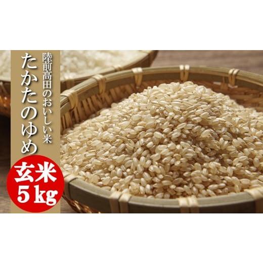 ふるさと納税 玄米 岩手県 陸前高田市 単品 新米 令和7年産 玄米 5kg 品種 たかたのゆめ 米 お米 ライス 陸前高田市 オリジナル ブランド米 冷めてもおいしい…