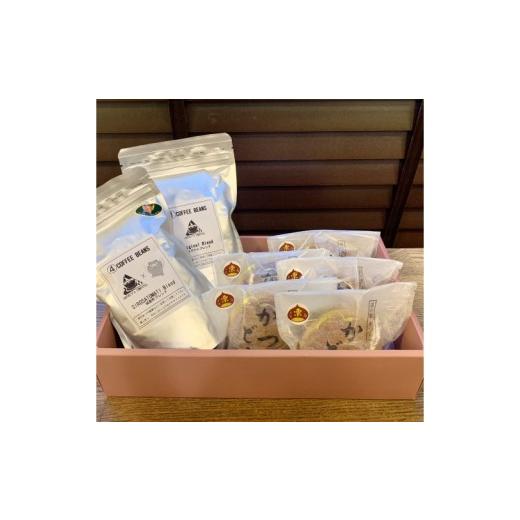 ふるさと納税 和菓子 どら焼き 茨城県 城里町 珈琲豆2種とかつどら5個 オリジナルブレンド／城里町ブレンド／栗 (AF105)の画像