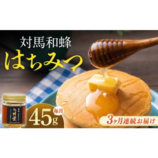 ふるさと納税 加工品等 はちみつ 長崎県 対馬市 全3回定期便 対馬 和蜂 はちみつ 45g×1本 [対馬市] 特定非営利活動法人 對馬次世代協議会(対馬コノソレ)…