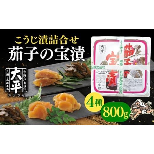 ふるさと納税 加工品等 漬物 長崎県 南島原市 茄子 の 宝漬 (こうじ漬 詰合)800g / 漬物 ご飯のおとも 茄子 きゅうり 生姜 大根 / 南島原市 / 大平食品 S…