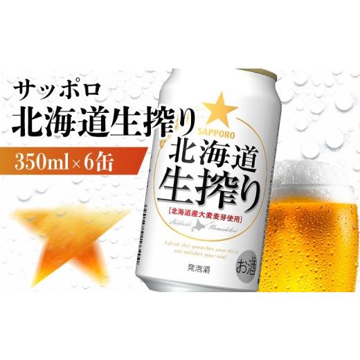 ふるさと納税 ビール 北海道 恵庭市 サッポロ 北海道生搾り 350ml×6缶 | サッポロ 北海道生搾り 生搾り 発泡酒 麦酒 ホップ サッポロビール 北海道ビール 家…