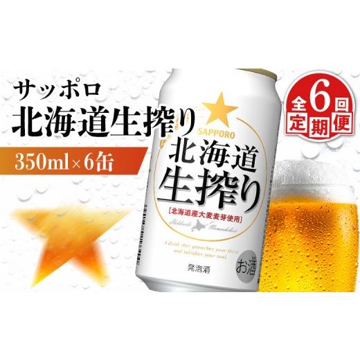 ふるさと納税 ビール 北海道 恵庭市  定期便：6回 サッポロ 北海道生搾り 350ml×6缶 | サッポロ 北海道生搾り 生搾り 発泡酒 麦酒 ホップ サッポロビール 北…の画像