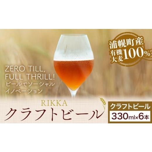 ふるさと納税 ビール 北海道 浦幌町 クラフトビール 330ml 6本 RIKKA 酒 ビール《30日以内に出荷予定(土日祝除く)》北海道 浦幌町 大麦 浦幌町産 お酒 樽 アル…の画像