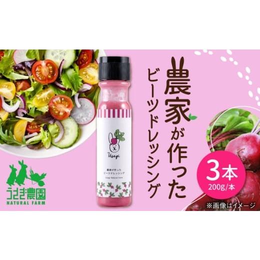 ふるさと納税 調味料・油 ドレッシング 熊本県 合志市 農家が作ったビーツドレッシング 3本セット ギフトボックス入り うさぎ農園