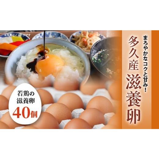 ふるさと納税 卵(鶏、烏骨鶏等) 佐賀県 多久市 まろやかなコクと甘み 滋養 卵 40個 若鶏の滋養卵 たまご タマゴ 鶏卵 玉子 大容量 たまごかけご飯 たまごか…