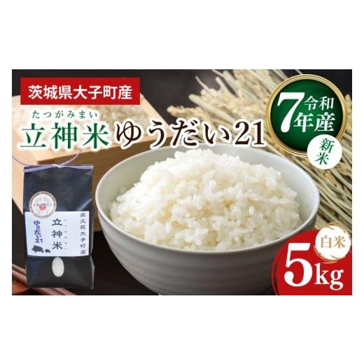 ふるさと納税 米 茨城県 大子町 新米 令和7年産 立神米ゆうだい21(白米)5kg|茨城県 大子町 コシヒカリ 米 コンテスト 受賞 生産者 大子産米 産地直送 モチ…