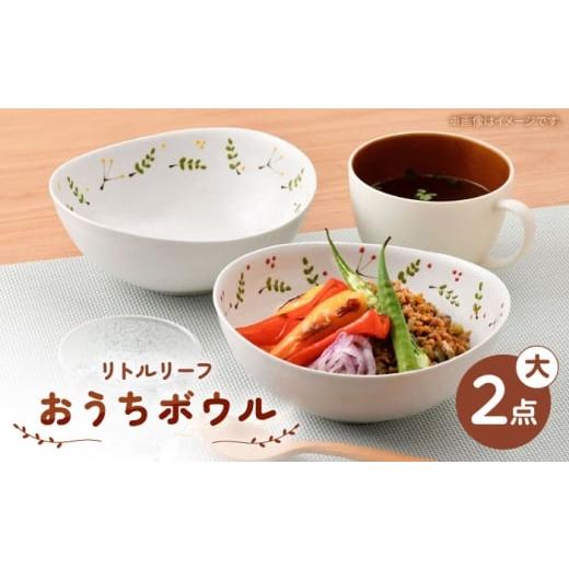 ふるさと納税 伝統技術 長崎県 波佐見町 波佐見焼 リトルリーフ おうちボウル 大 2枚 セット 陶豊