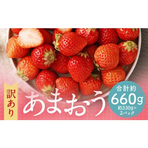 ふるさと納税 いちご 福岡県 筑後市 訳あり 福岡県産 あまおう 約660g 約330g×2パック 2026年3月上旬〜3月下旬発送 中粒 小粒 いちご 苺 イチゴ 果物 フルー…