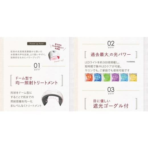 ふるさと納税 美容・健康家電 茨城県 つくばみらい市 LED美容ライト プレミア 光美容 エステ 美顔器 美容機器 LED サロン スキンケアの画像