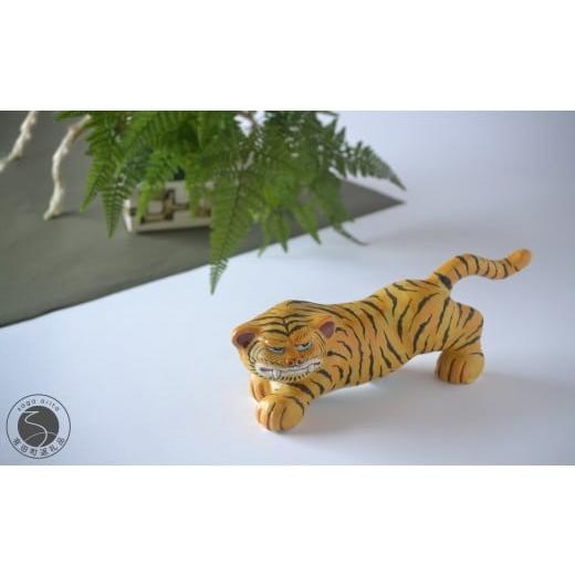 ふるさと納税 雑貨・日用品 インテリア 佐賀県 有田町 有田焼 手描き 錦虎(寅)27cm 置物 渕上陶磁器 / FUCHIGAMI TOJIKI 縁起物 厄除け インテリア トラ と…