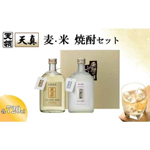 ふるさと納税 焼酎 麦 岐阜県 下呂市 年内順次発送 天領酒造 「天真」麦・米セット 麦焼酎 米焼酎 (各 720ml×1本)焼酎 お酒 下呂温泉 酒 麦 米 年内配送 …