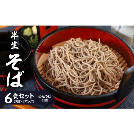 ふるさと納税 そば 生・半生めん 岐阜県 下呂市 訳あり 簡易包装 半生そば 3食×2パック めんつゆ付き 6食セット 丸中製麺所 自家製麺 飛騨 下呂市 蕎麦 そば…