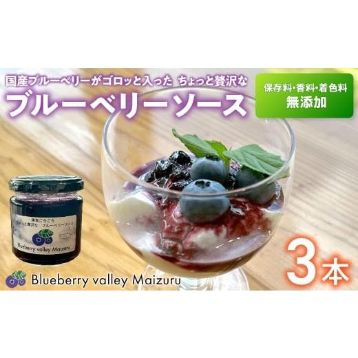 ふるさと納税 ジャム ブルーベリー 京都府 舞鶴市 ブルーベリーソース 3本 国産 ブルーベリー ソース 保存料・着色料・添加物不使用 | ブルーベリージャム 3本…
