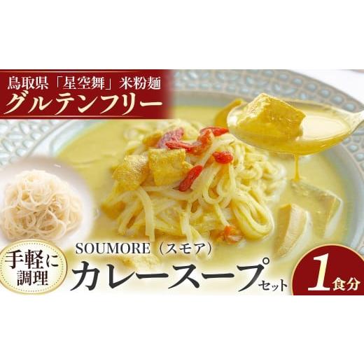 ふるさと納税 加工品等 レトルト 鳥取県 倉吉市 宝福一 SOUMORE(スモア) グリーンカレー スープ 米粉麺 グルテンフリー カレー 調理 セット 鳥取県 倉吉市
