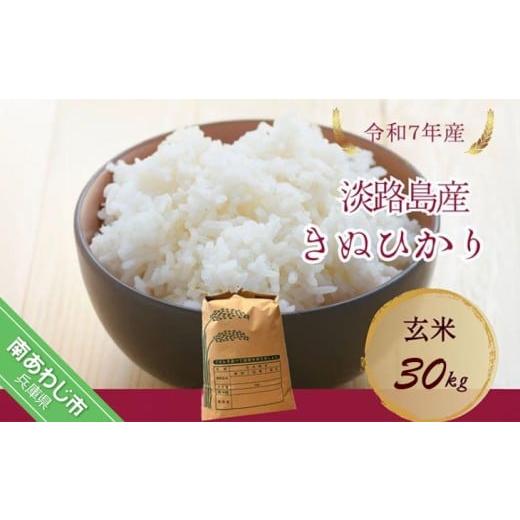 ふるさと納税 米 兵庫県 南あわじ市 令和7年産新米 淡路島産キヌヒカリ 玄米30kg