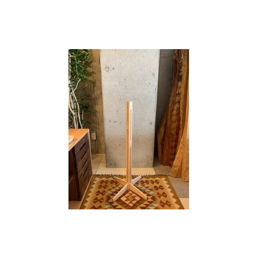 ふるさと納税 家具 大阪府 交野市 北欧調の木製ポールハンガー 100cm (メープル材) コートやカバン、帽子をオシャレに掛けられる ｜コートハンガー ポールスタ…_2