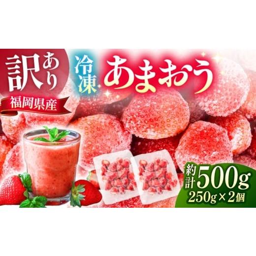 ふるさと納税 いちご 福岡県 豊前市 訳あり 福岡県産 冷凍あまおう500g(250g×2個) [豊前市] 株式会社木村食品 いちご 苺 イチゴ 取り寄せ