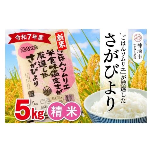 ふるさと納税 米 さがびより 佐賀県 神埼市 令和7年産 新米 ごはんソムリエが厳選 白米 さがびより 5kg 神埼市産 米 お米 精米 白米 5kg さがびより ブランド…