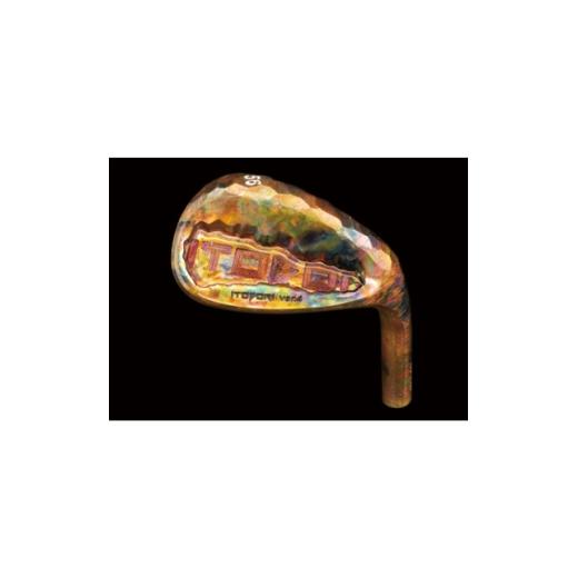 ふるさと納税 ゴルフグッズ クラブ 愛知県 豊明市 一刀彫 バージョン4 ウェッジ バーニングカッパーメッキ モーダスウェッジ105シャフトS 48度 1682268