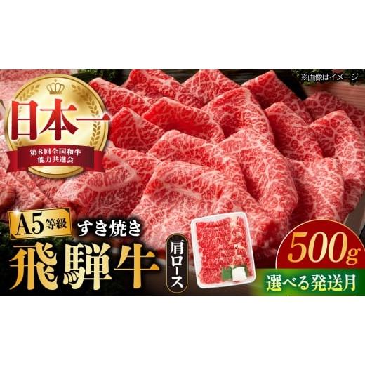 ふるさと納税 牛肉 すき焼き 岐阜県 多治見市 11月発送 飛騨牛 すき焼き用 A5等級 ロース / 肩ロース 500g 和牛 ブランド牛 国産 牛肉 多治見市 / 渡辺精肉…