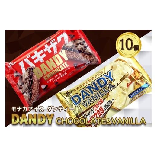 ふるさと納税 菓子 アイス 岩手県 矢巾町 フタバ食品 アイス10個 ダンディーチョコレート&バニラセット 2種類各5個