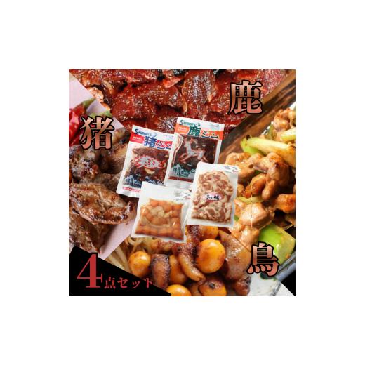 ふるさと納税 鹿肉 長野県 飯田市 ジビエ 猪 鹿 鳥 セット | ジビエ 肉 にく ジンギス 猪 イノシシ 鹿 シカ 鳥 合鴨 味付 味付け肉 簡単 便利 焼肉 炒め物 惣…