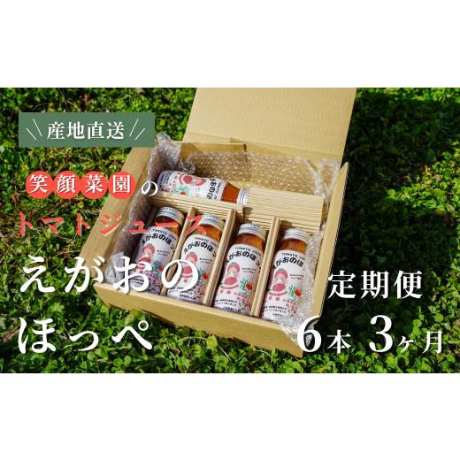 ふるさと納税 野菜類 トマト 北海道 美瑛町 定期便・全3回 毎日飲みたくなる大玉トマト100%ジュース えがおのほっぺ (160ml×6本)×3回| 新鮮野菜 旬の野菜 …