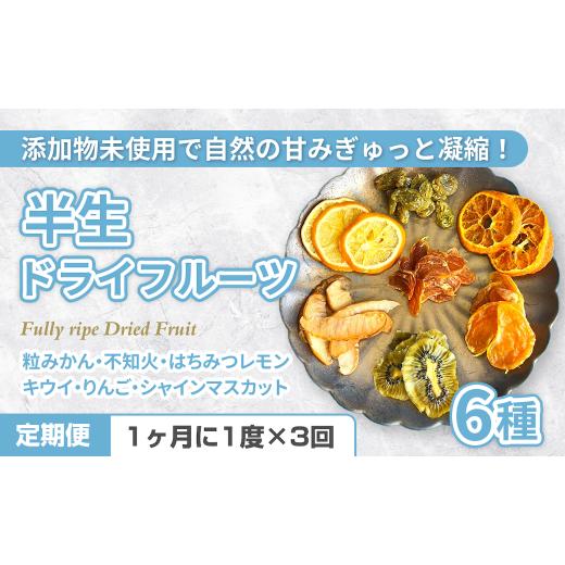 ふるさと納税 果物類 長崎県 佐世保市 C307[定期便]国産無添加6種の半生ドライフルーツ 3回お届け