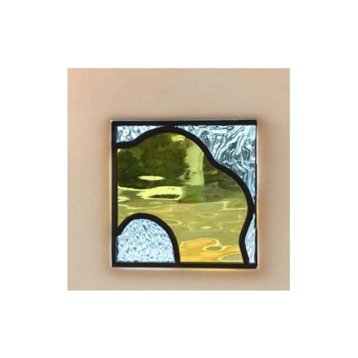 ふるさと納税 家具 埼玉県 戸田市 ステンドグラスの小さな花パネル(イエロー) 1686191