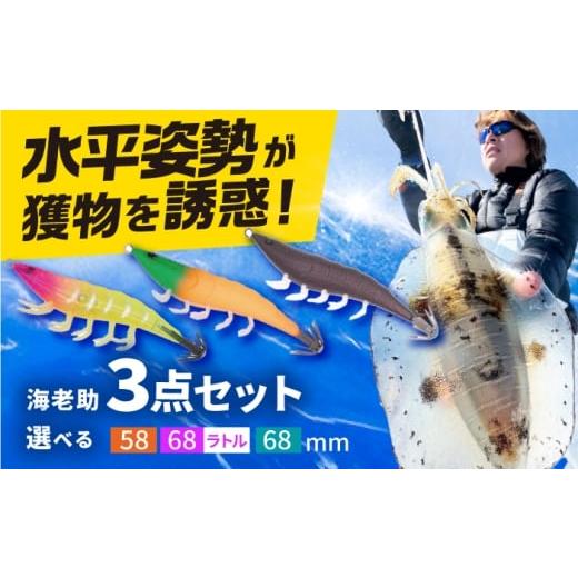 ふるさと納税 フィッシング ルアー・フライ 岐阜県 岐阜市 海老助58mm3点アソートセット 釣具 釣り用品 海釣り 岐阜市 / ジークラック