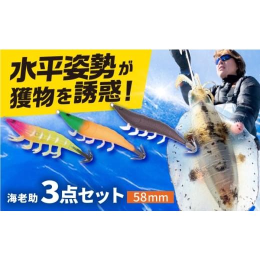 ふるさと納税 フィッシング ルアー・フライ 岐阜県 岐阜市 ルアー 海老助58mm3点アソートセット 釣具 釣り用品 海釣り おすすめ 人気 3個 セット 詰め合わせ …