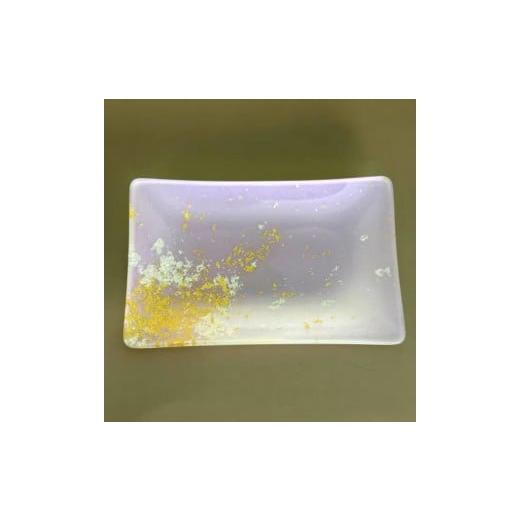 ふるさと納税 金工品 和歌山県 海南市 角小皿 FATA パープル(金箔)
